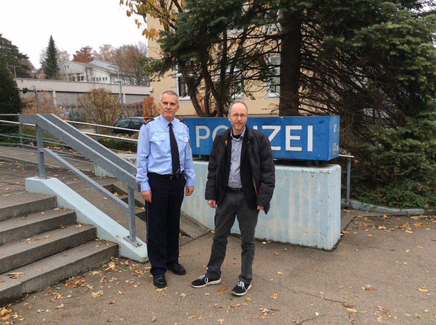 Besuch bei der Polizei in Nürtingen