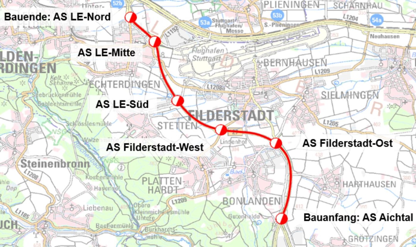 Verflechtungsstreifen B 27 soll 2025 kommen