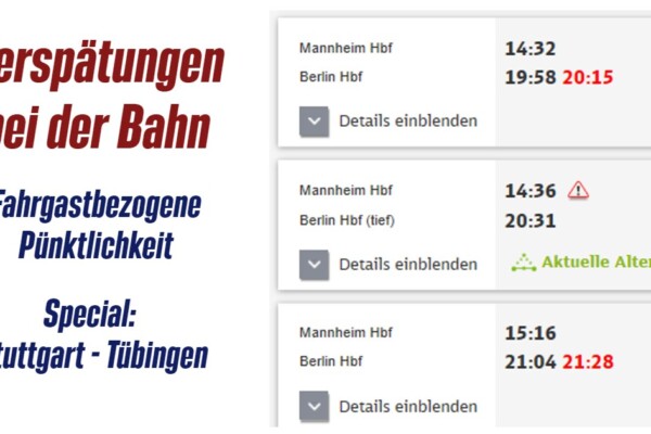 Mehr Verspätungen wegen überlasteter Infrastruktur